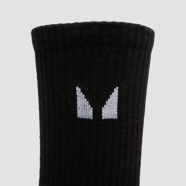 MP MP Unisex Crew Socks (3 Pack) - Black/White 3