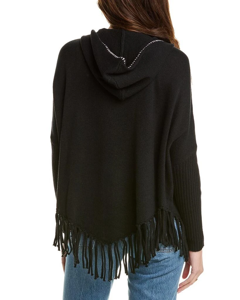 Johnny Was Petite The Fringe Open Linen-Blend Poncho 2