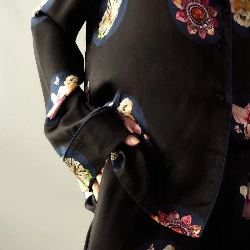Cynthia Rowley Moonlit Petal Silk Pant 2