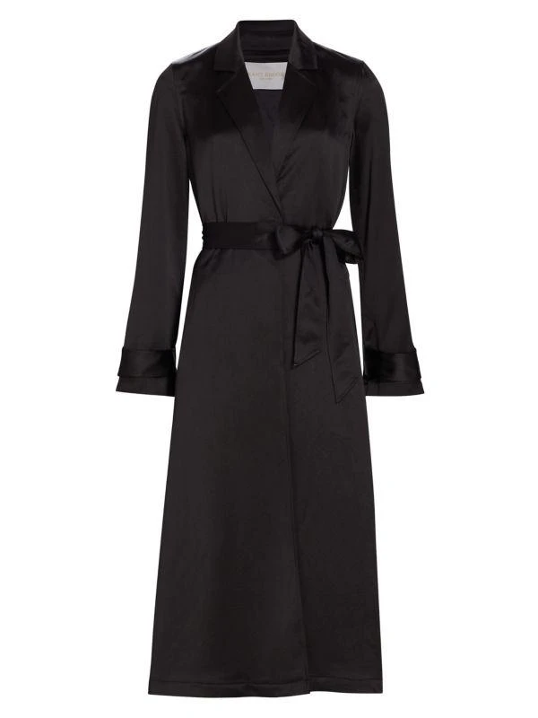 Ramy Brook Alexia Satin Trench Coat 6