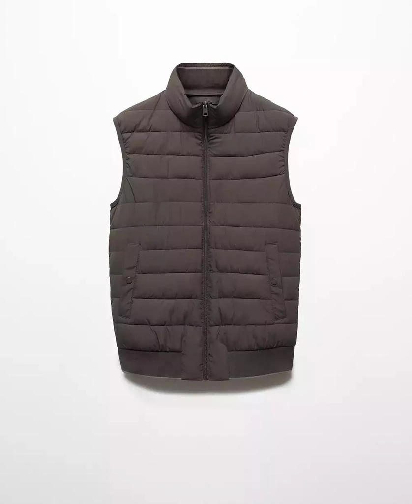 Mango Men's Ultralight Water-Repellent Quilted Vest 8