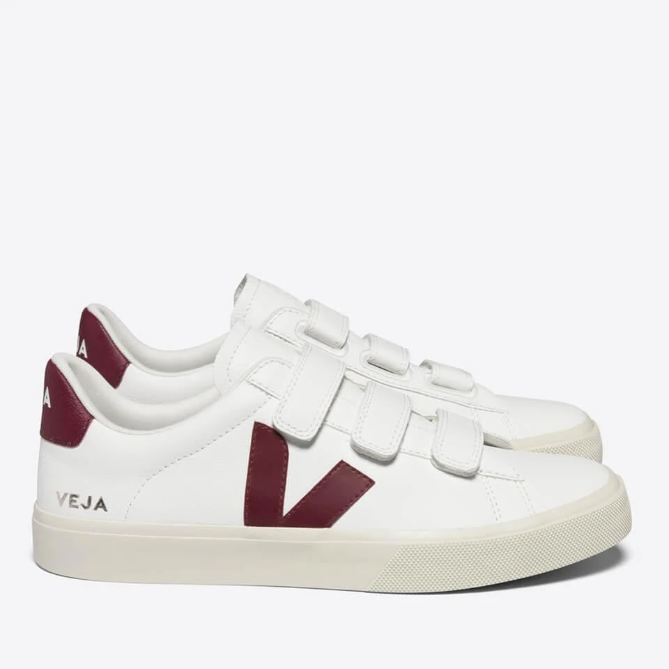 Veja VEJA WOMEN'S RECIFE CHROME FREE LEATHER VELCRO TRAINERS 2