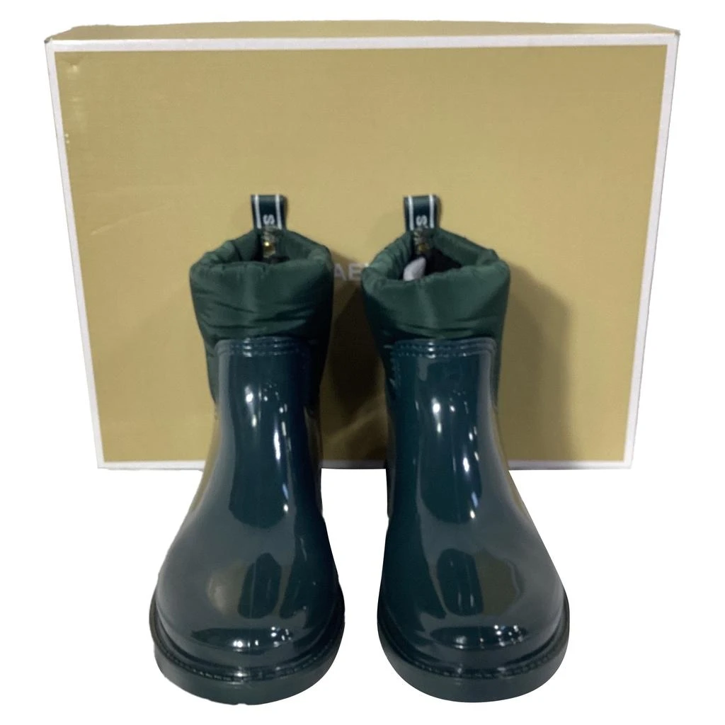 Michael Kors Blakely Logo Tape Rain Boots in Racing Green PVC and Nylon 5