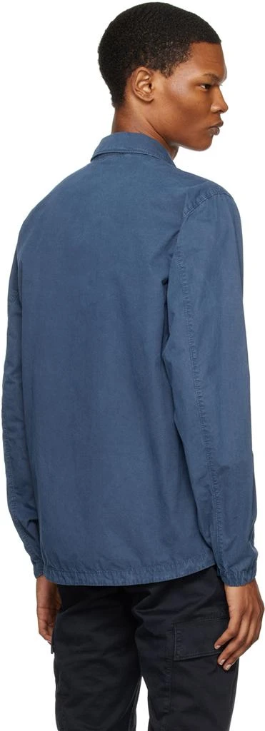 Stone Island Navy Garment-Dyed Jacket 3