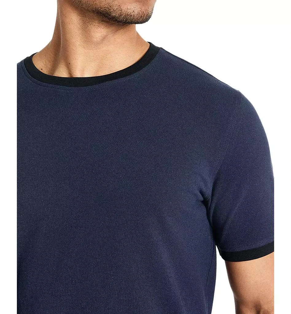 Kenneth Cole Men's Contrast-Trim Textured Short Sleeve T-Shirt 3