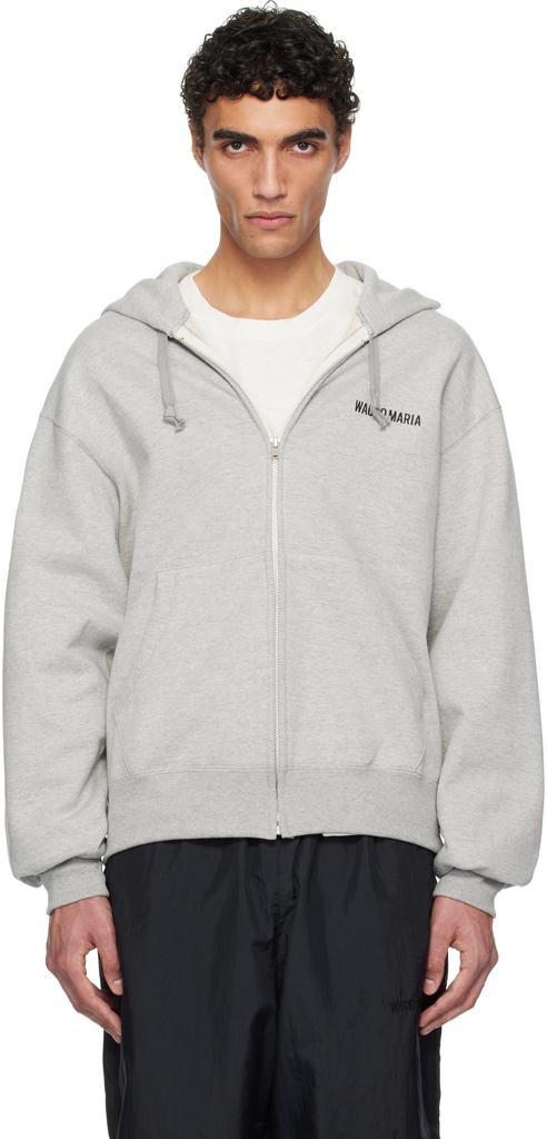 Wacko Maria Gray Heavy Weight Full Zip Hoodie