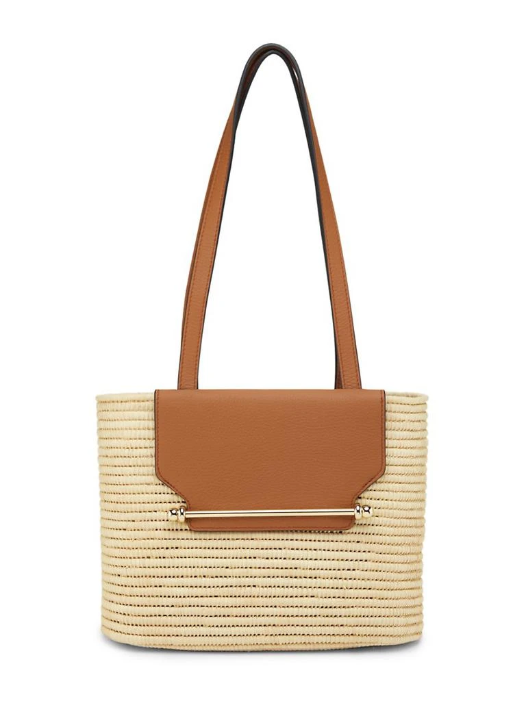 Strathberry Strathberry Raffia & Leather Basket Bag 1