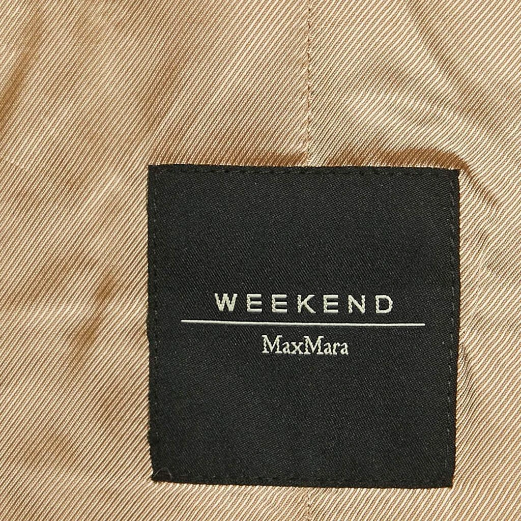 Weekend Max Mara Weekend Max Mara Beige Wool Double Breasted Long Coat S 4