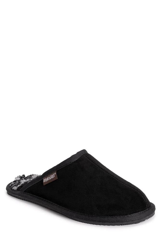 MUK LUKS Dave Faux Shearling Lined Suede Slipper 1