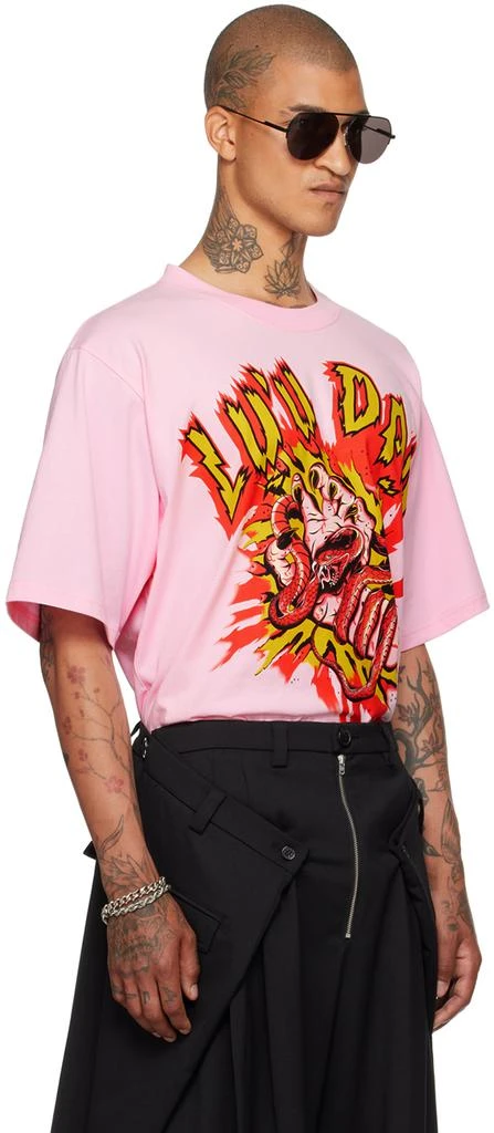 LU'U DAN Pink Graphic T-Shirt 2