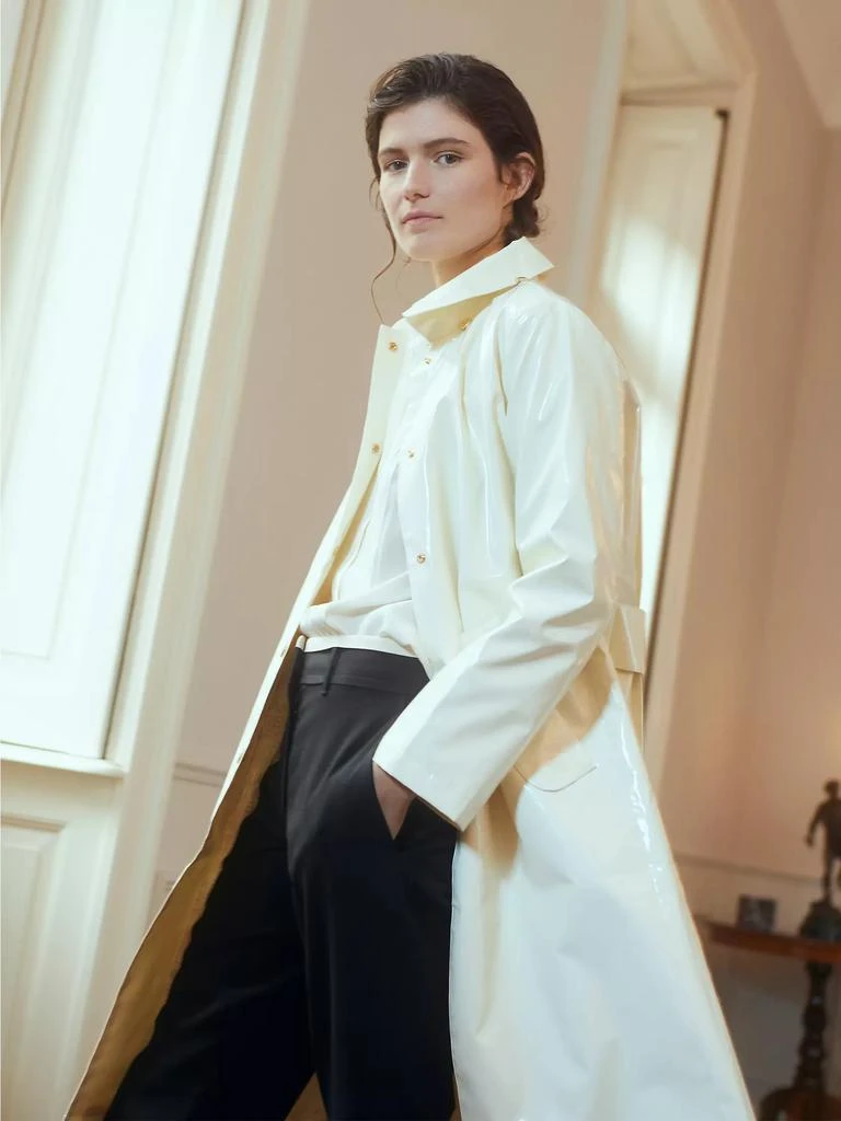 Jane Post Mid-Length Iconic Slicker Coat 10