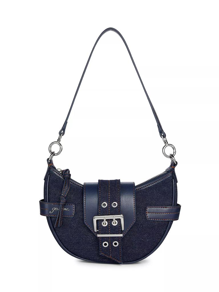 Ganni Black Nano Butterfly Top Handle Bag - Crossbody Bags