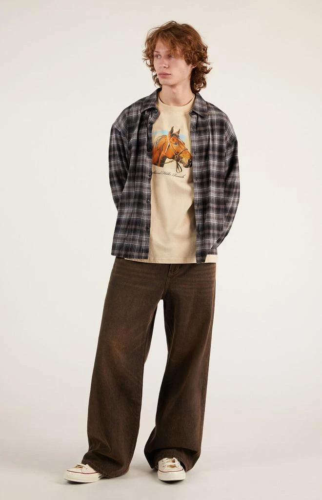 PacSun Blake Extreme Baggy Jeans Brown 1