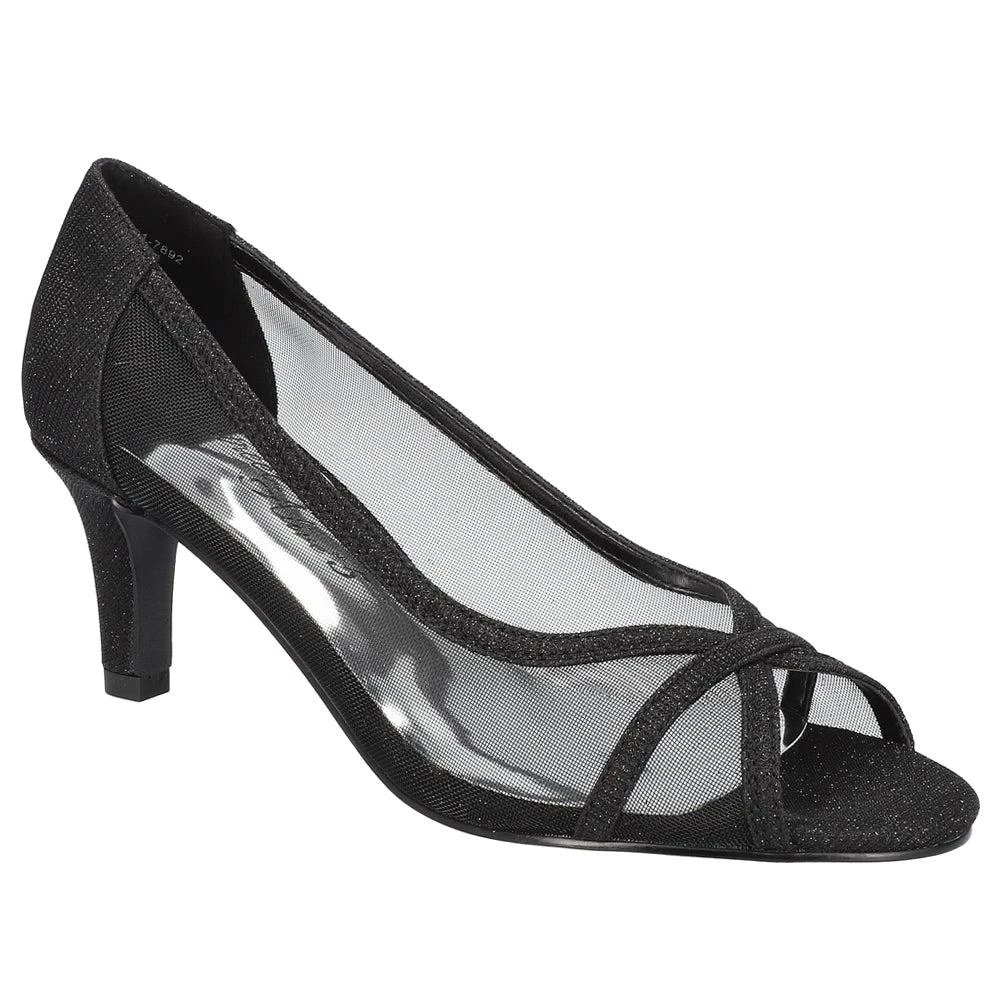 Easy Street Picaboo Peep Toe Evening Pumps 2