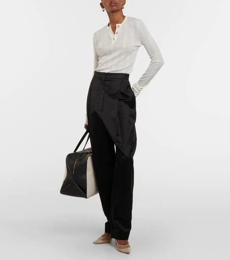 Khaite Byron cotton-blend jersey top 2