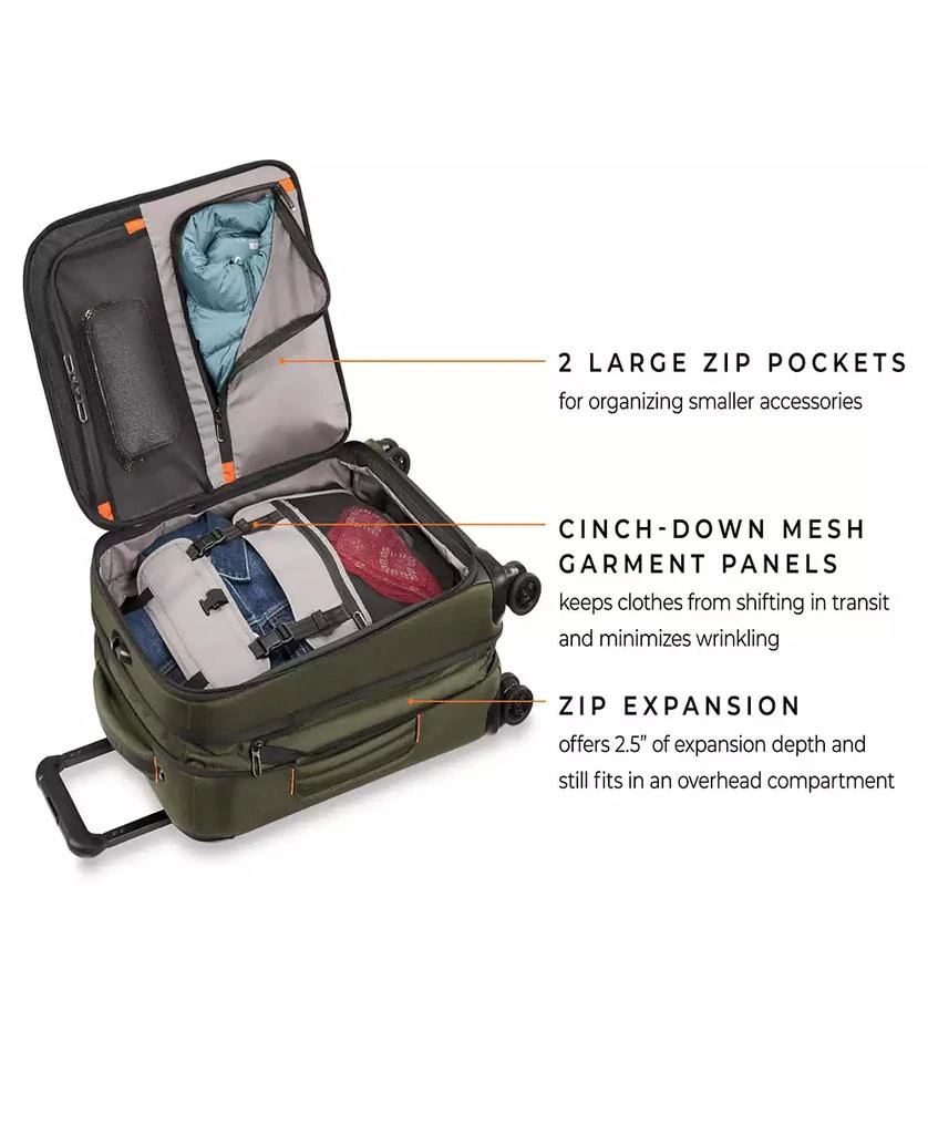 Briggs & Riley ZDX 21" Carry-on Expandable Spinner 9