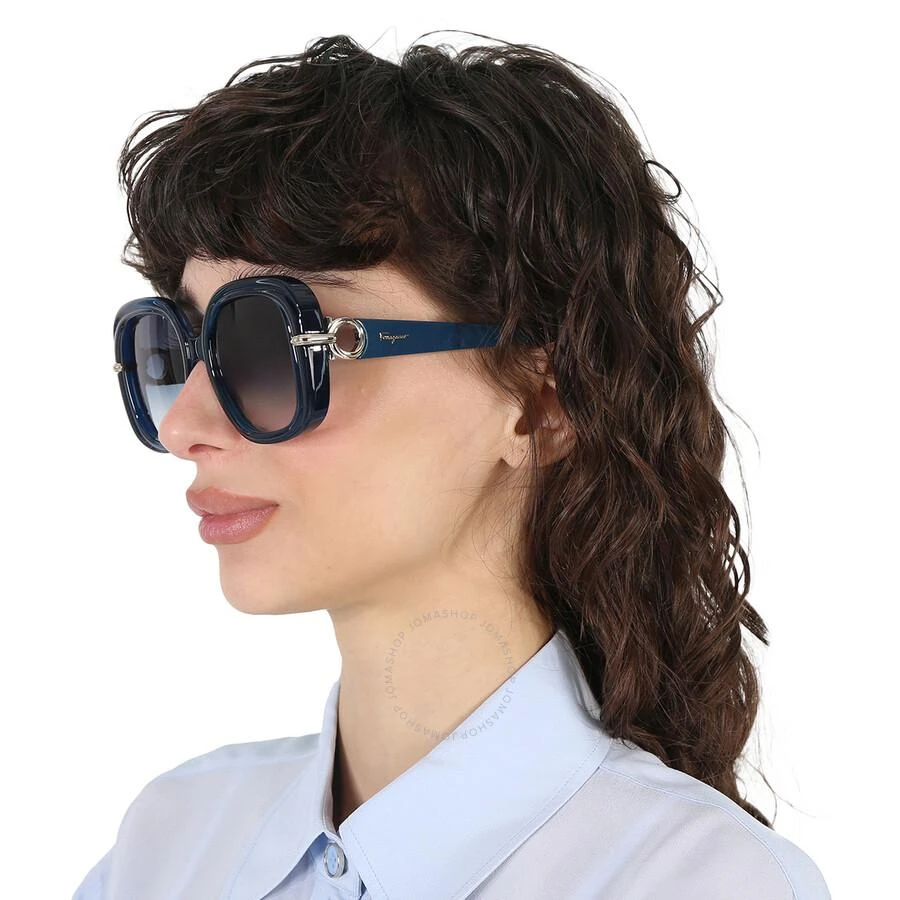 Salvatore Ferragamo Salvatore Ferragamo Blue Gradient Butterfly Ladies Sunglasses SF1058S 445 54 2