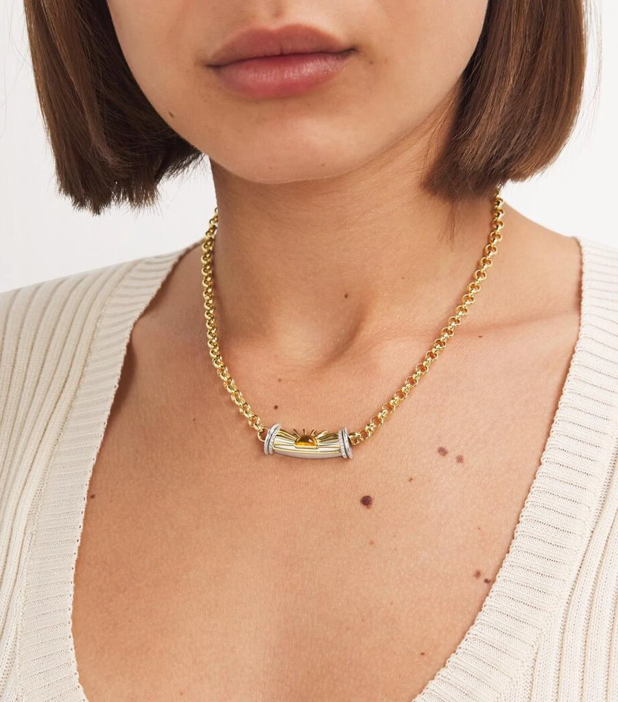 L'ATELIER NAWBAR Yellow Gold, Diamond and Citrine Lot N*91 Necklace 2