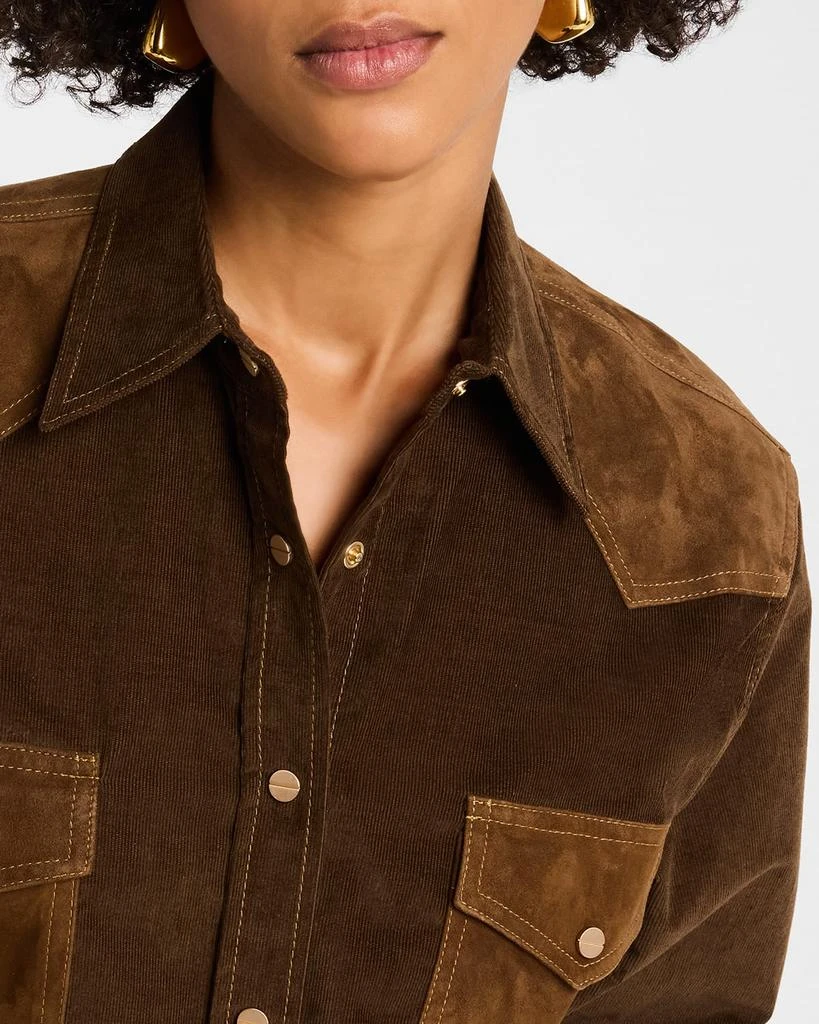TWP Cowboy Take Me Away Micro Cord Shirt 5