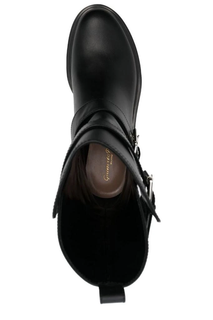 Gianvito Rossi Gianvito Rossi Montey Round-Toe Ankle Boots 4