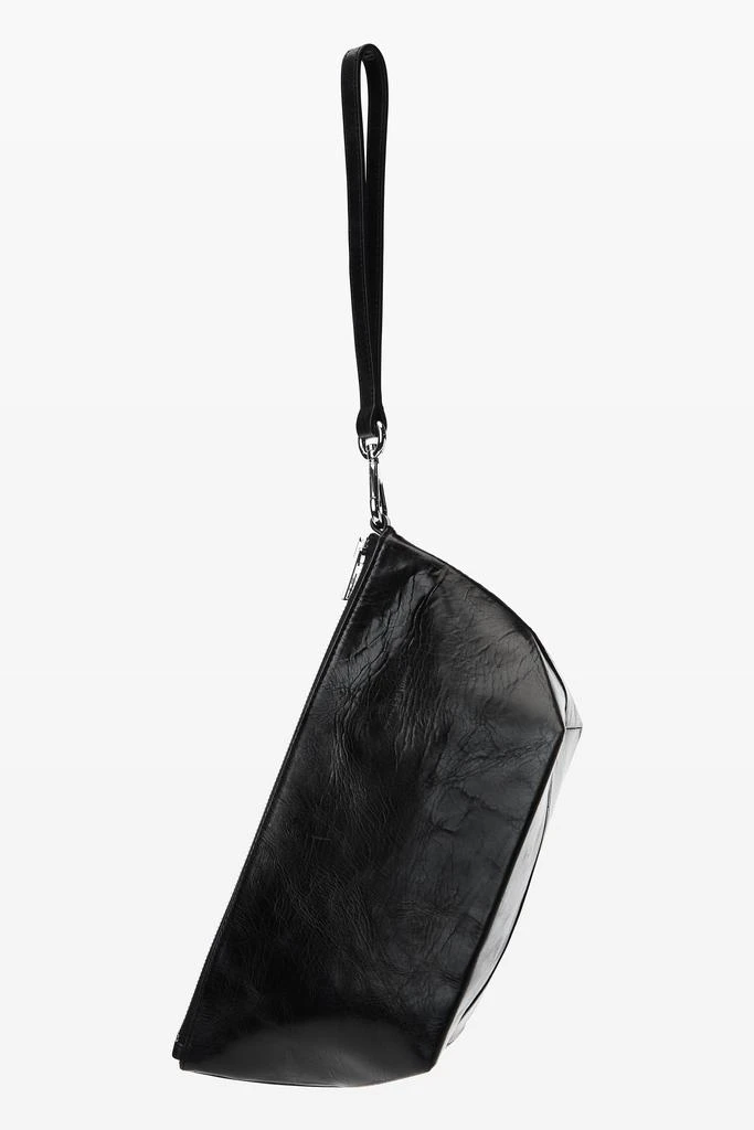 Alexander Wang punch wristlet strap pouch in crackle patent leather 5