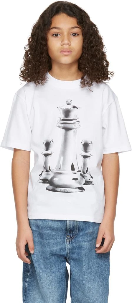 032c SSENSE Exclusive Kids White Chess T-Shirt 2