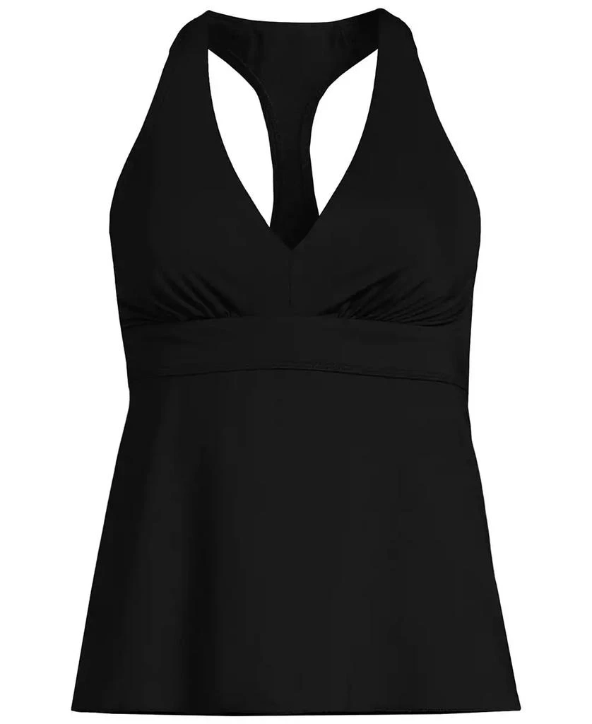 Lands
 End Plus Size V-Neck Racerback Flutter Tankini Top 3