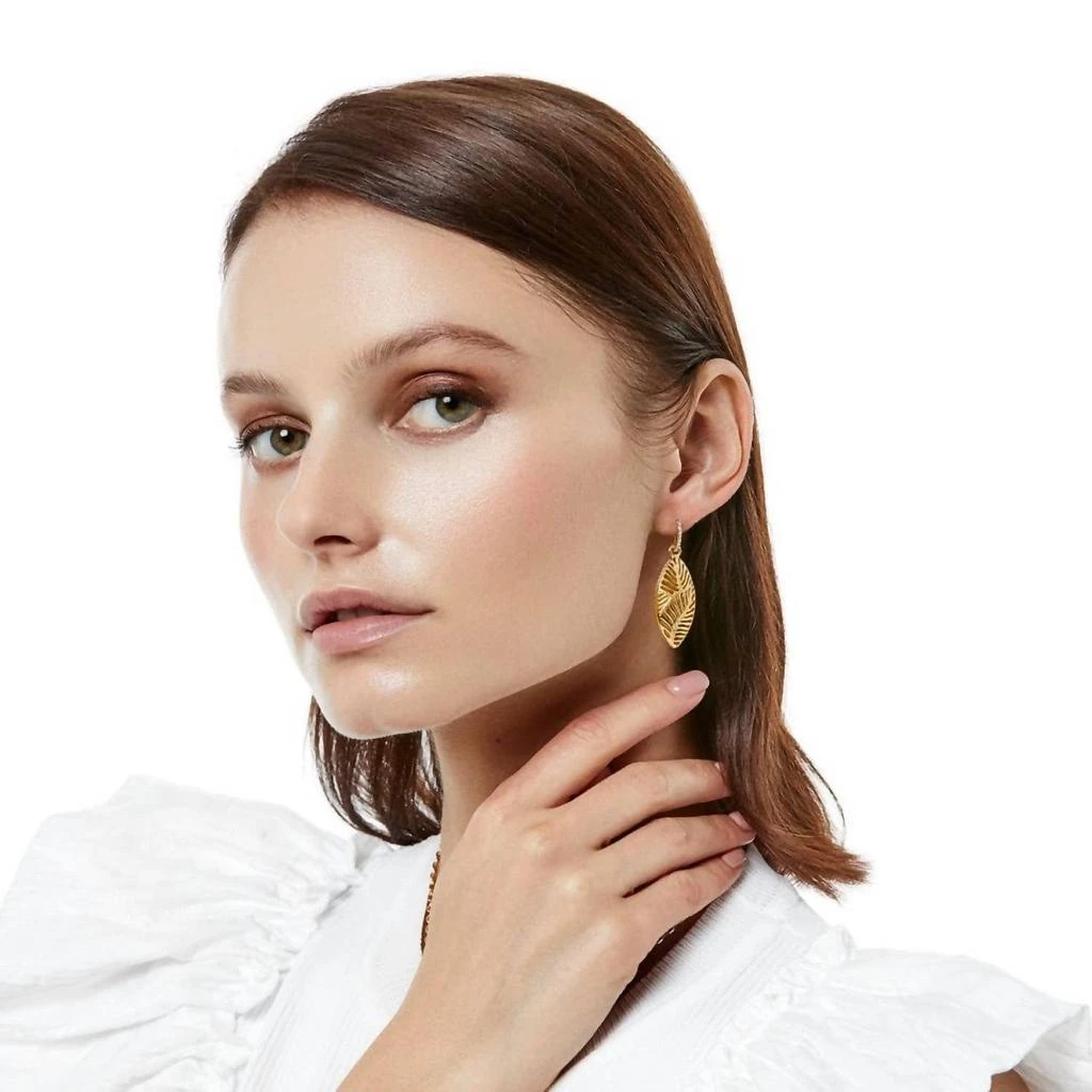 Brighton Women's Palmetto French Wire Earrings In Gold 2