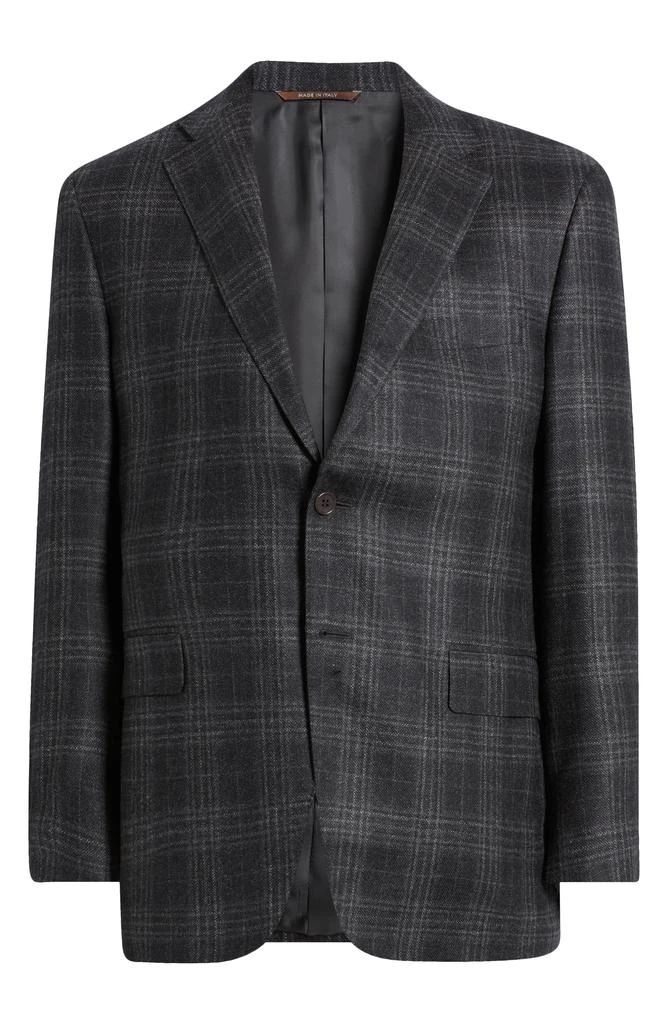 Canali Siena Regular Fit Plaid Wool Sport Coat 6