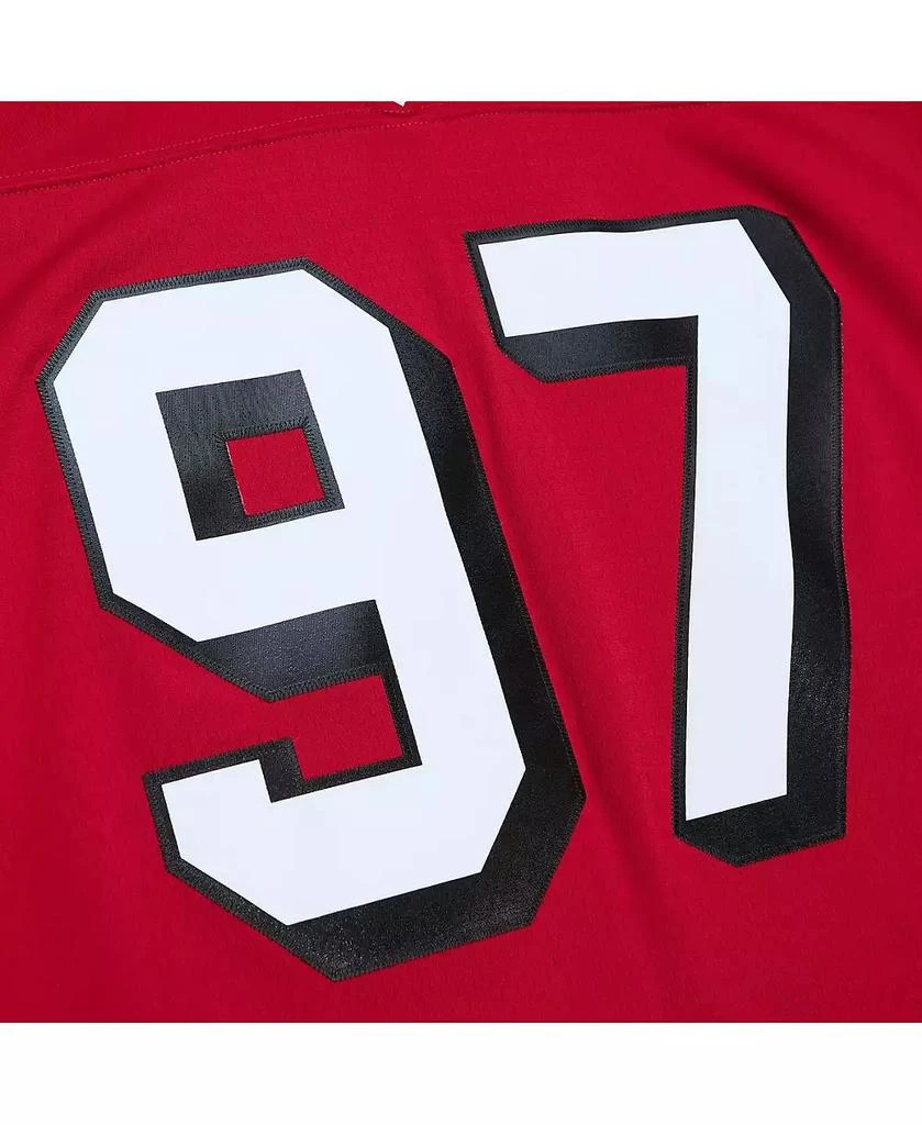 Mitchell & Ness Men's Bryant Young Scarlet Distressed San Francisco 49ers Legacy Replica Jersey 4