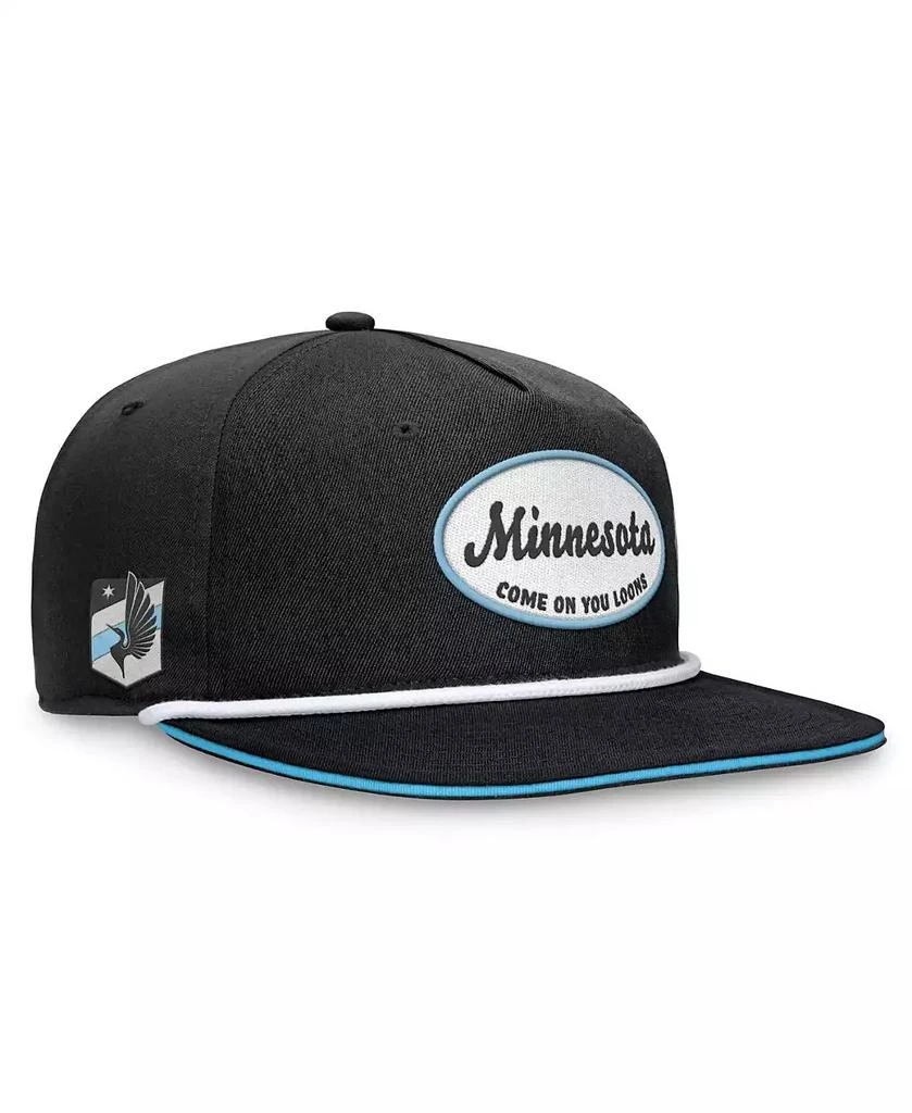 Fanatics Branded Men's Black Minnesota United FC Iron Golf Snapback Hat 1