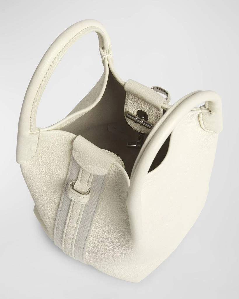 Loro Piana Bale Micro Grain Leather Crossbody Bag 7
