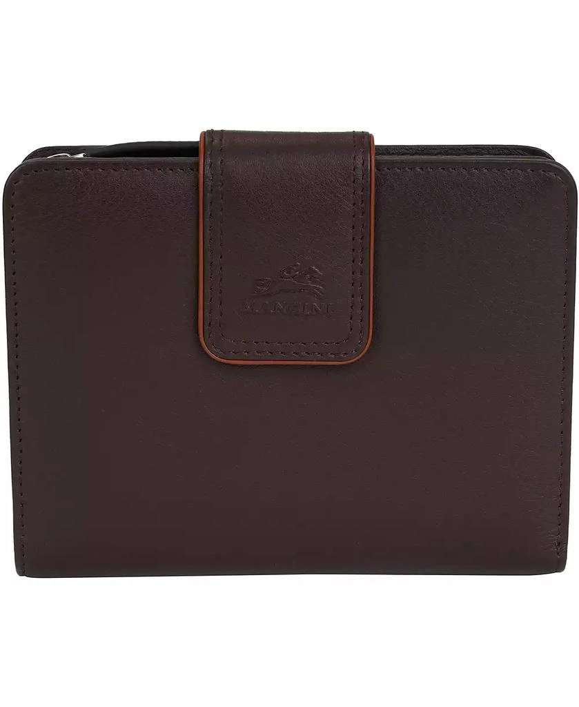 Mancini Leather Goods Women's Sonoma RFID Secure Clutch Wallet 1