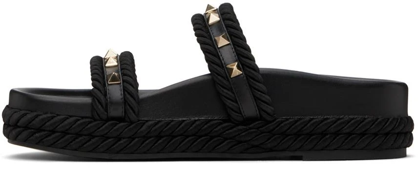Valentino Black Rockstud Sandals 3