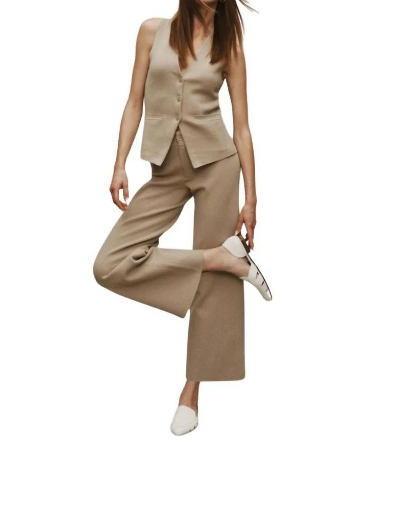 White + Warren White + Warren - Superfine Organic Cotton Wide Leg Pants