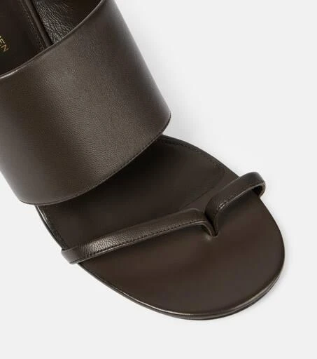 Dries Van Noten Leather wedge mules 5
