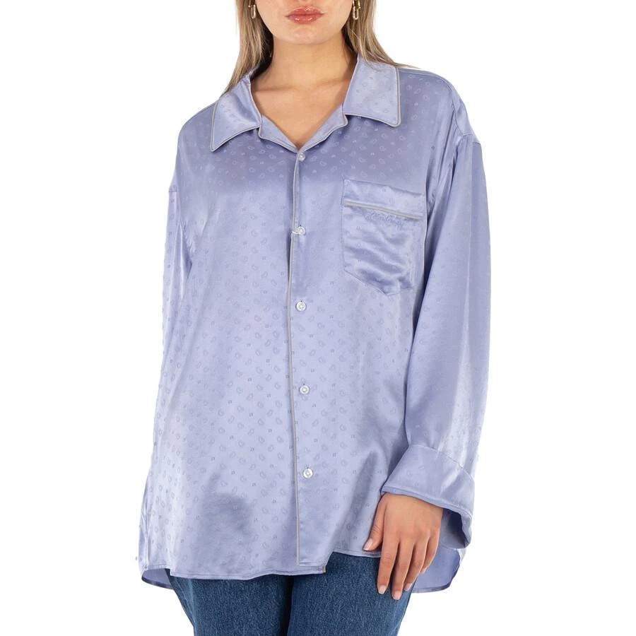 Alexander Wang Ladies Blue Bells Pajama Long Sleeve Shirt