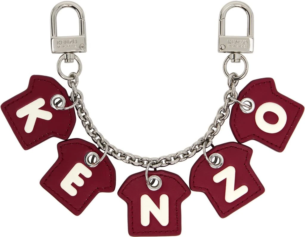 Kenzo Burgundy Kenzo Paris Kenzo Chain Charm Keychain