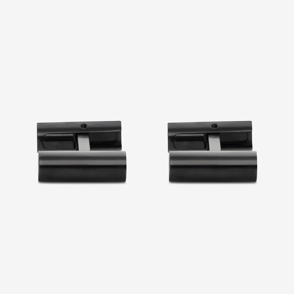 MontBlanc Montblanc Stainless Steel Cylindrical Cufflinks 105887 3