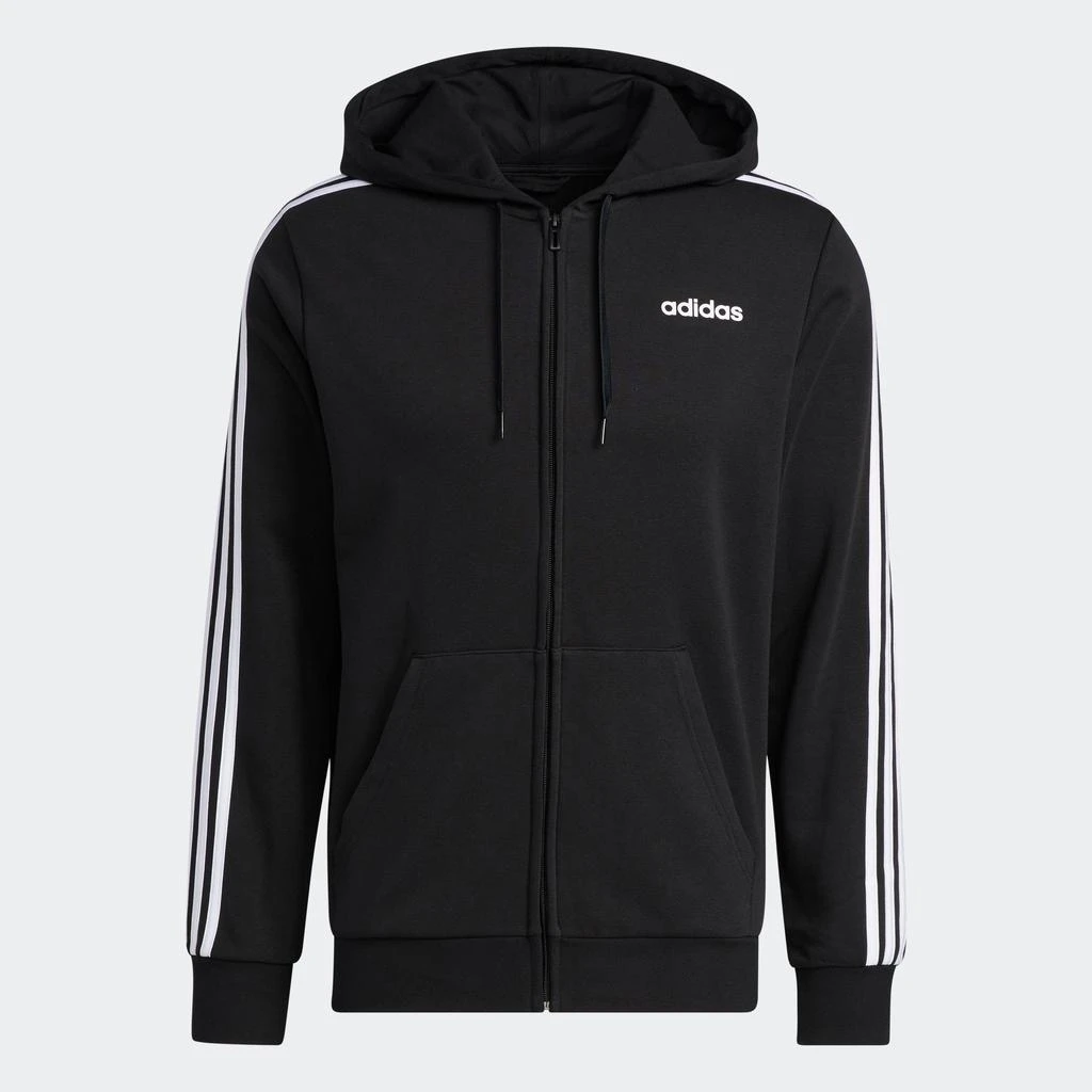 adidas Men's  Essentials 3-Stripes Fleece Hoodie 2