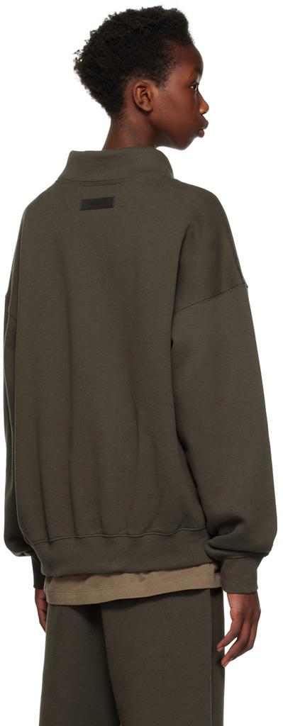 Essentials Gray Mock Neck Sweatshirt - Hoodies - BeyondStyle