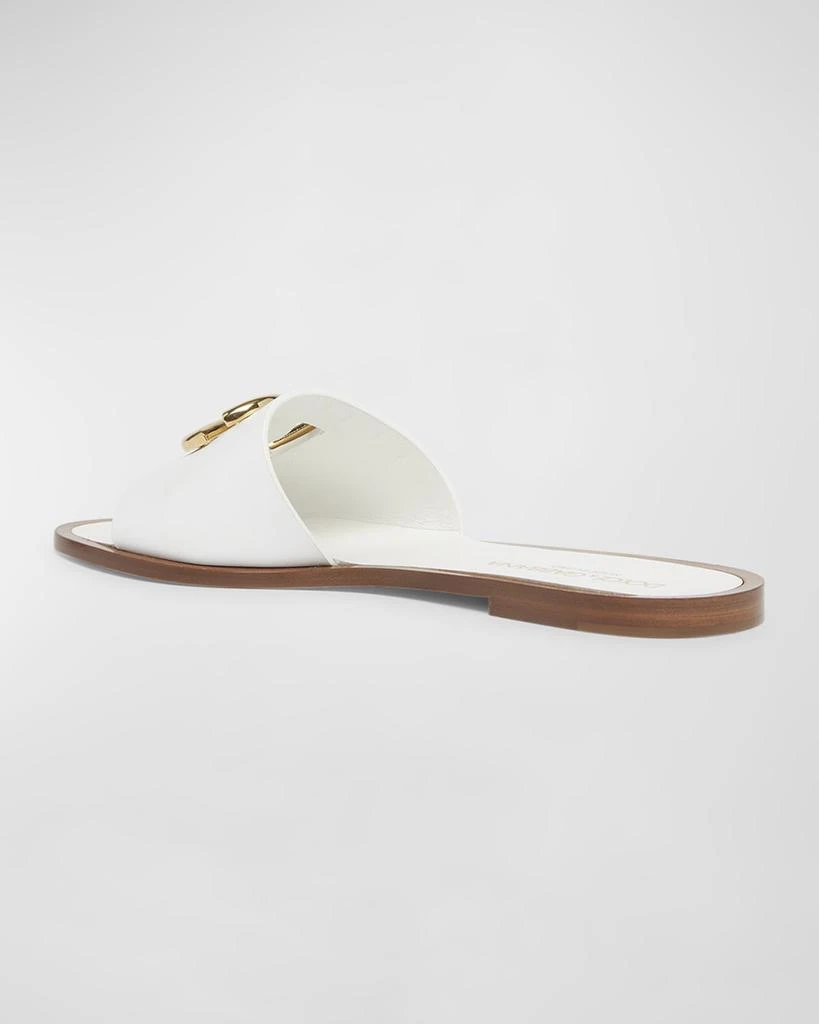 Dolce & Gabbana DG Medallion Leather Flat Sandals 4
