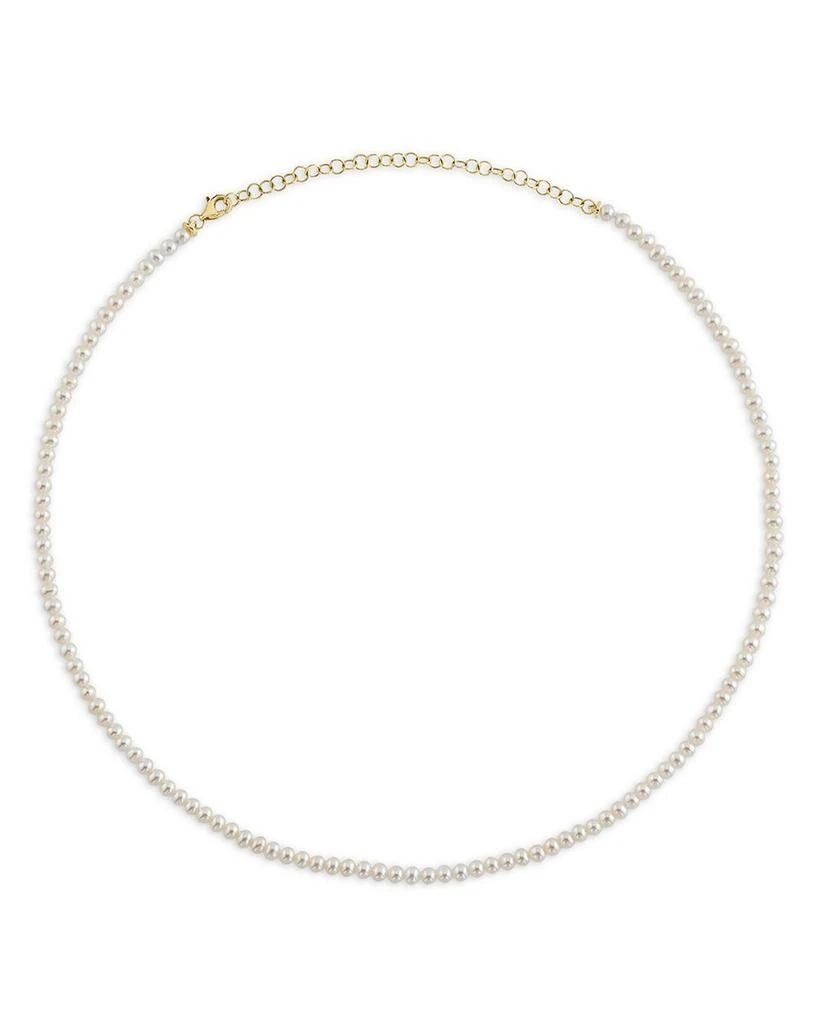 Moon & Meadow 14K Yellow Gold Cultured Freshwater Pearl Collar Necklace, 18-21" 1