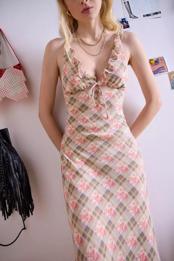 Kimchi Blue Kimchi Blue Scarlet Printed Ruffle Trim Midi Dress 2