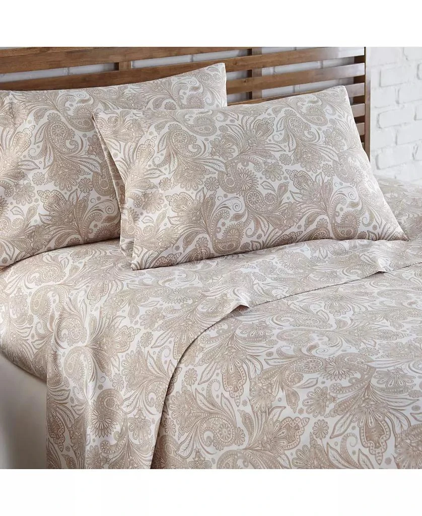 SOUTHSHORE FINE LINENS Perfect Paisley Extra Deep Pocket Boho Sheet Set, California King 2