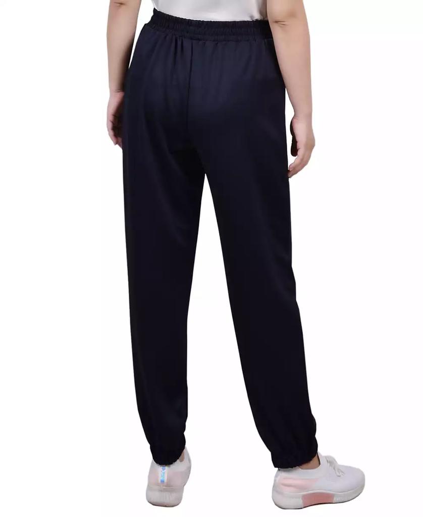 NY Collection Petite Stretch Crepe Jogger Pants