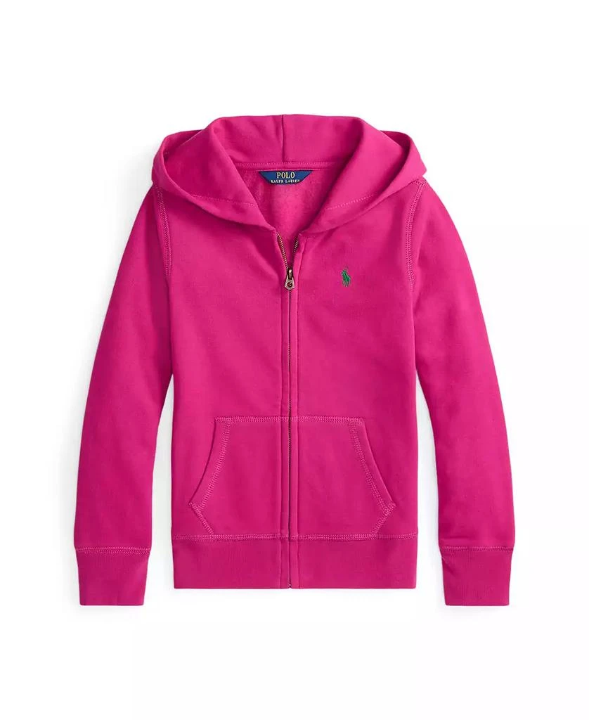 Ralph Lauren Girls 7-16 Fleece Full-Zip Hoodie 1
