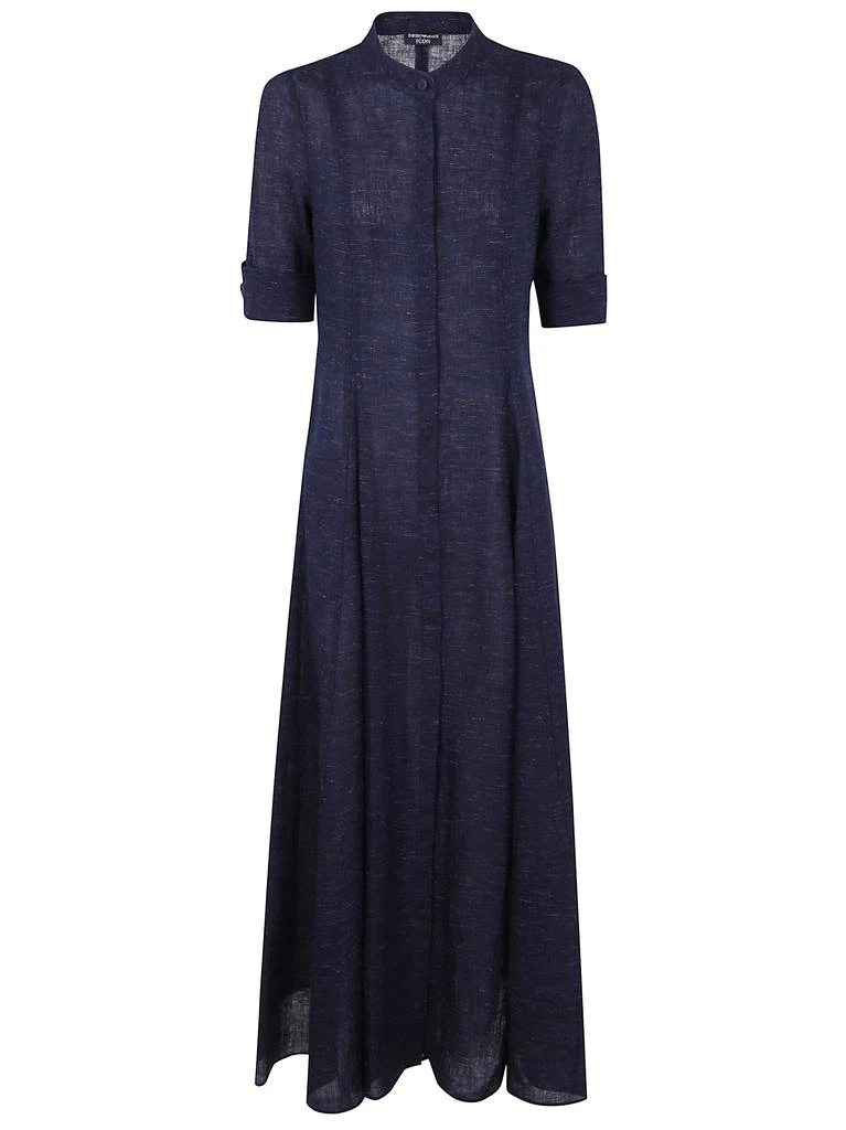 Emporio Armani ICON LINEN BLEND CHAMBRAY MAXI DRESS 1