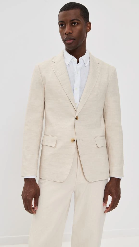 Club Monaco Stretch Linen Suit Jacket 6