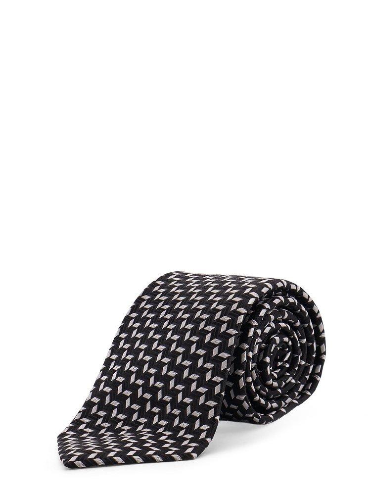 Giorgio Armani Giorgio Armani Jacquard Pointed Tip Tie